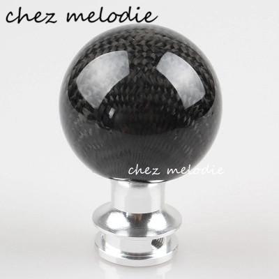 Carbon fiber+aluminium alloy car Gearshift knob fitting for Fiesta Focus Mondeo Fusion, installation thread M12x1.25