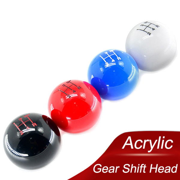 Car Universal 5 Speed Gear Shift Knob Auto Acrylic Modification Accessories Manual Speed Gear Shift Knob