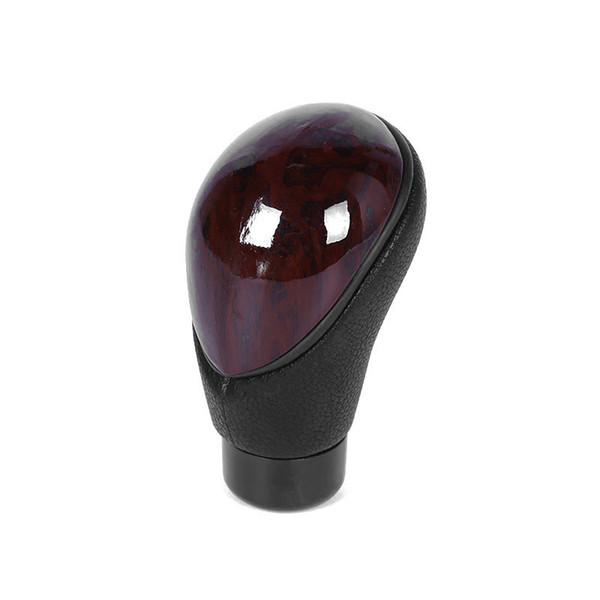 100% Guaranteed Carbon Gear Shift Knob PVC Leather Universal Manual Gear Knob Shifter Lever Peach Wooden Head Handball