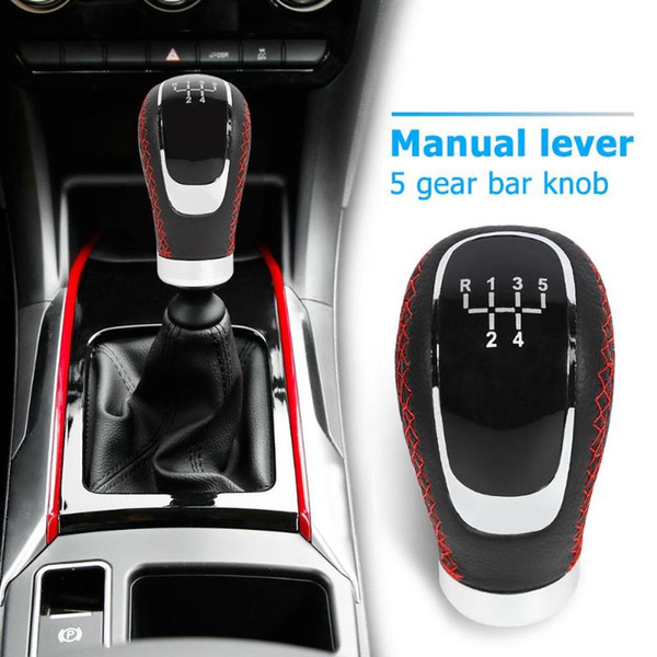 Universal 5 Speed Car Gear Shift Knob Manual Gear Stick Shifter Lever Head Shifter Lever Headball Gearshift Pen Arm