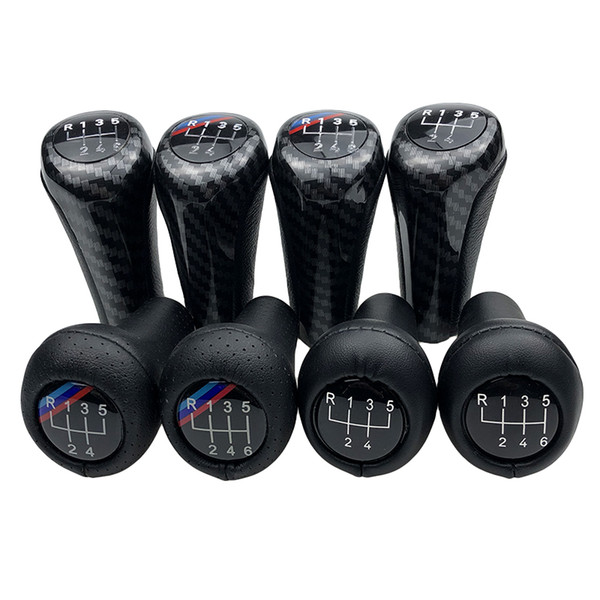 Car Gear Shift Knob Carbon Fiber For 1 3 5 6 Series E30 E32 E34 E36 E38 E39 E46 E53 E60 E63 E83 E84 E90 E91 Car Accessories