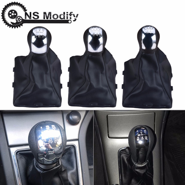 NS Modify 5/6 Speed Manual Gear Shift Konb Lever Shifter With Gaiter Boot For Vectra C B Corsa Astra G SIGNUM Combo 02-05