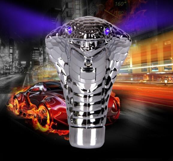 universal Shift Lever Knob Car Modification Accessories Cobra head with lamp No gear manual shift