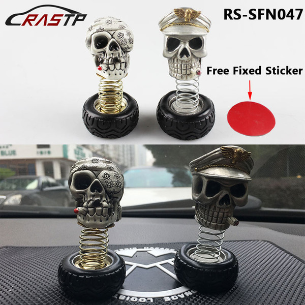 RASTP-Free Shipping Fashion Car Decoration Shaking Head Skull Head Shake An on-board Scared Skull Toys LS-SFN047