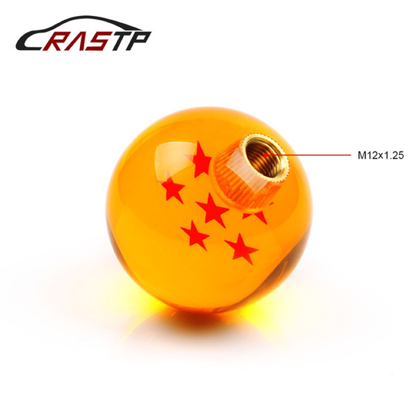 RASTP-New Arrived Dragon Ball 5 Star Gear Shift Knob 57mm Diameter Acrylic For Universal Car Accessories RS-SFN042