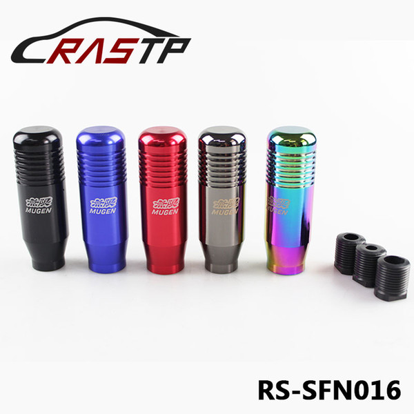 RASTP-Universal Racing Car Parts JDM Aluminum 8.5cm Length Extended Mugen Gear Shift Knob Gear Shifter LS-SFN016