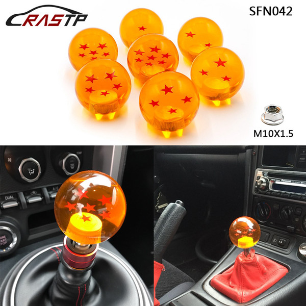 RASTP - Acrylic Dragon Ball Z Manual Stick Gear Shift Knob With Adapters Fits Most Cars 54mm Adapter M10x1.5 RS-SFN042