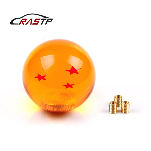 RASTP - New Arrived Dragon Ball 3 Star Gear Shift Knob 57mm Diameter Acrylic For Universal Car RS-SFN042