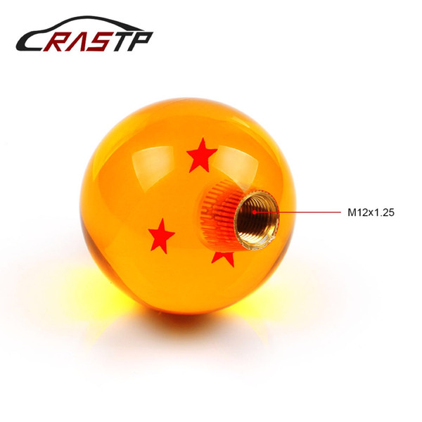 RASTP- Gear Shift Knob 3 Star Dragonball Z Dragon Ball Amber Dragon Car Shift Knobs With Screw Nut RS-SFN042