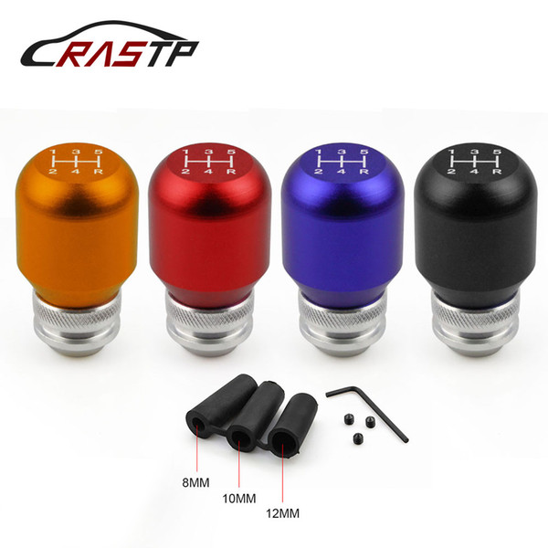 RASTP -Top Selling MOMO Racing 5 Speed Manual Billet Aluminum Gear Shift Knob Shifter level gear shift knob RS-SFN038