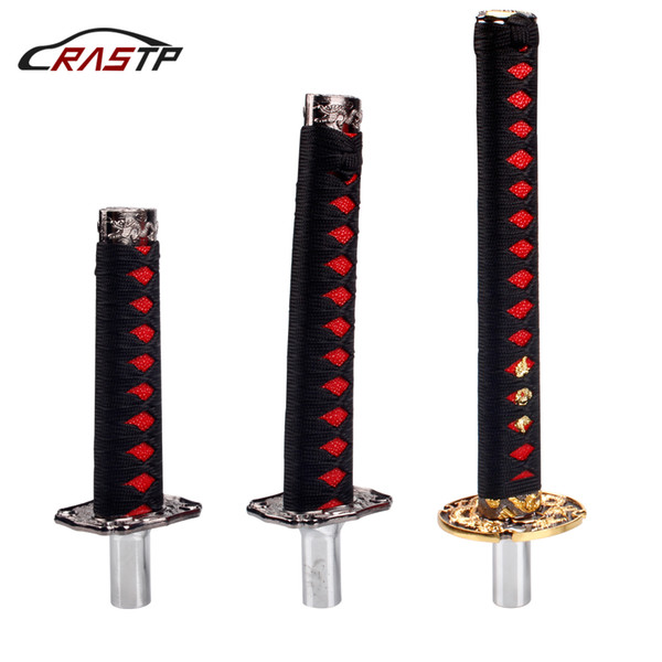 RASTP - Car Accessories Samurai Shift Knob Samurai Sword Handle Shift Knob For Most Vehicles Length 150/200mm RS-SFN026