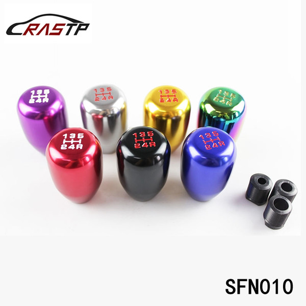 RASTP-Universal 5 Speed Gear Shift Knob For Honda Acura Manual Transmission With 3 Kinds Of Fittings LS-SFN010