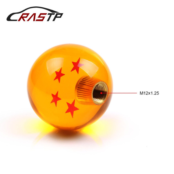 RASTP-Car Styling Dragon Ball 5 Star Gear Shift Knobs Racing Stick Cool Acrylic Star Ball Shift Knob for Universal Car Accessories RS-SFN042