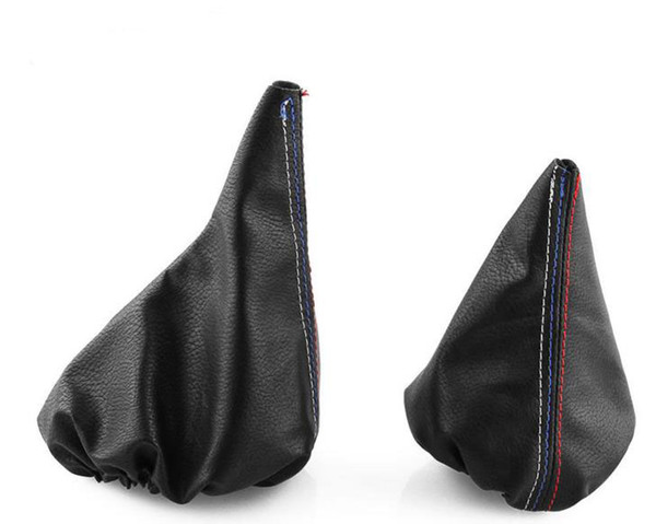 2 Pcs/Set Handbrake Gaiter Shift Boot Leather Boot For BMW 3 Series E36 E46 M3