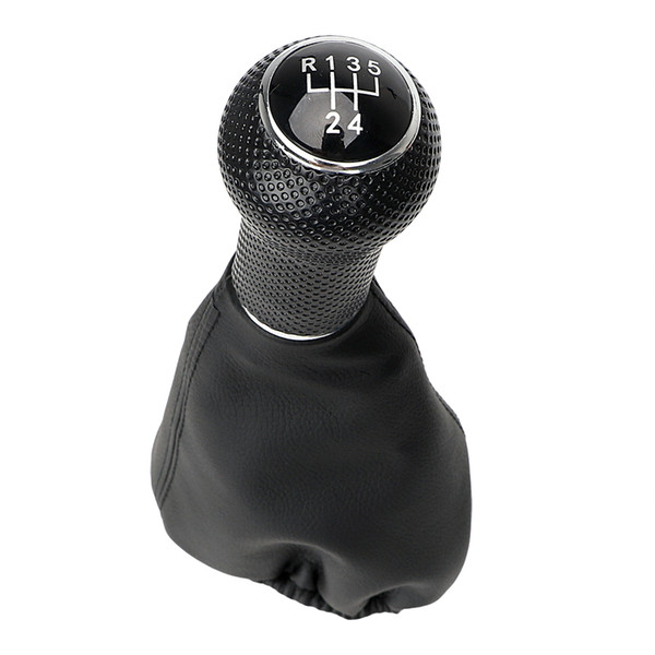 Car-styling 5 Speed Shift Lever Manual Transmission Gear Shift Knob Interior Parts For Volkswagen POLO PU Leather