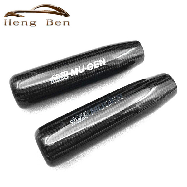 HB Real carbon fiber Aluminium alloy MT Mugen long black universal Manual Automatic gear Shift Knob