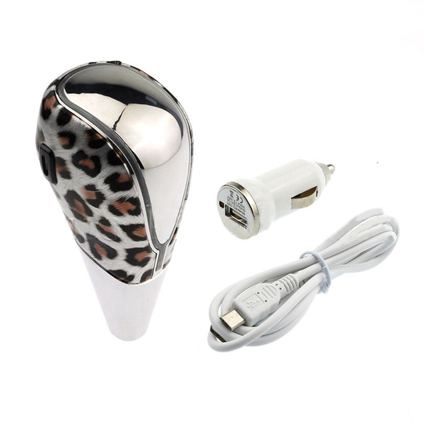 RGB Touch Activated LED Lights Leopard Print Shift Knob for Lexus Toyota Scion