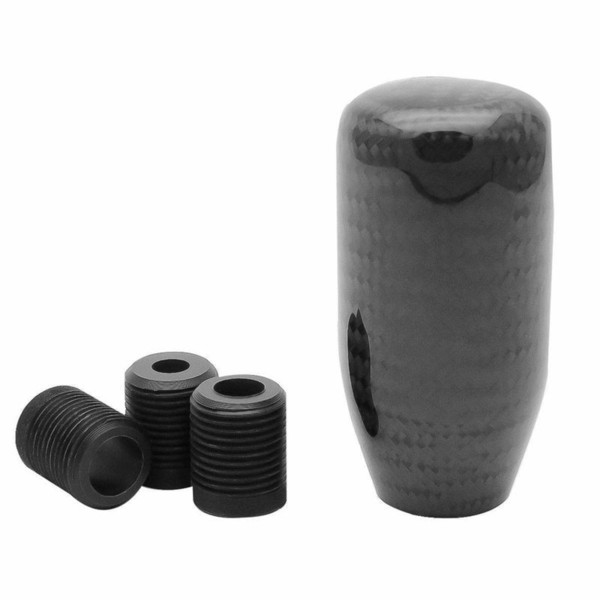 Carbon Fiber Shift Knob Car Gear Knob Universal 5 Speed 6 Speed Carbon Fibre Shift Knob Gear Shifter Stick Cover