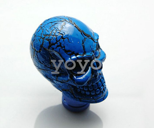 Personalized modified head gear manual transmission gear head skull skull gold crack universal wave club head