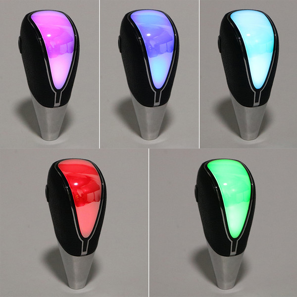 Auto Gear Stick Shift Knob Cover with LED Light Car Shift Knob Universal Car Automatic Gear Car-styling Touch Motion Activated