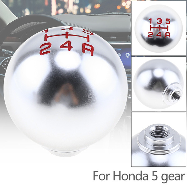 Aluminum Alloy Manual Transmission Gear Shift Handball Knob with Screw Cap for Honda Fit Civic City / 5 Gear Models CIA_30Q