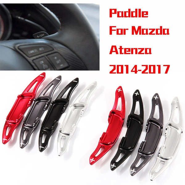 2pcs Alloy Add-On Steering Wheel DSG Paddle Shifters Extension For Mazda 3 Axela 14-17/Mazda 6 Atenza 2014-17/CX-4 2016