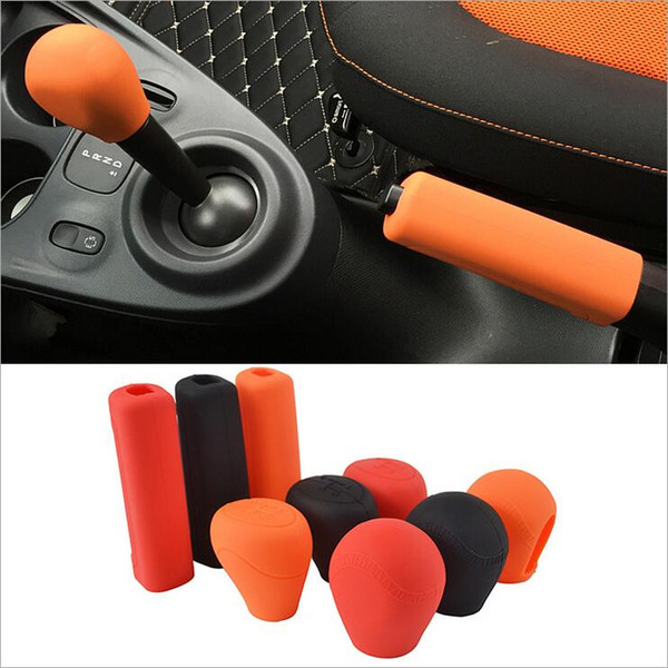 Car Gear Shift Knob Cover Handbrake Shell Protection Cover for Smart fortwo 2009 2010 2011 2012 2013 2014 2015 2016 2017 2018