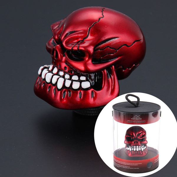 Red Skull Head Universal Car Truck Manual Stick Gear Shift Knob Lever Shifter