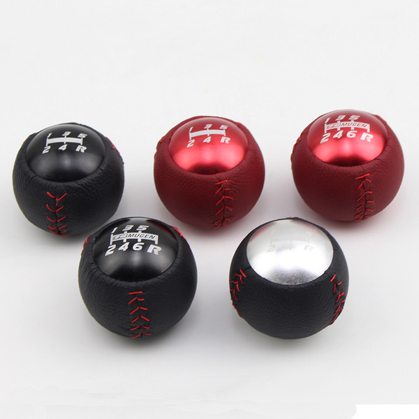 Mugen New 5/6 Speed Black/Red Car M10X1.5 Racing Car Manual Shift Knob For Honda