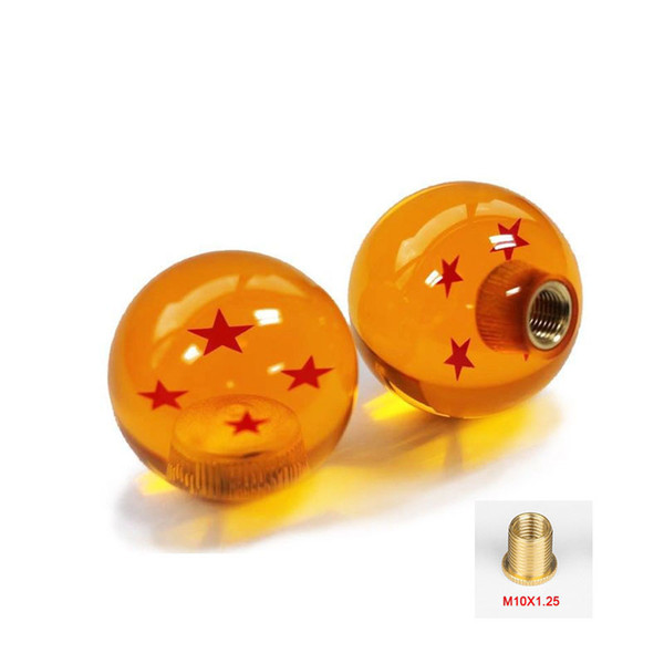 Free Shipping M10*1.25 Gear SHIFT KNOB 1 to 7 Star DRAGONBALL Z DRAGON BALL amber dragon Car Shift Knobs