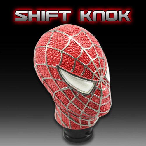 Universal Car Truck Manual Gear Stick Shift Shifter Lever Knob Carved Spider Man