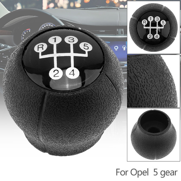 ABS Plastic Black Car Manual Gear Shift Handball Knob for Opel Vauxhall Corsa B/C Vectra B 5 Gear Models CIA_30F