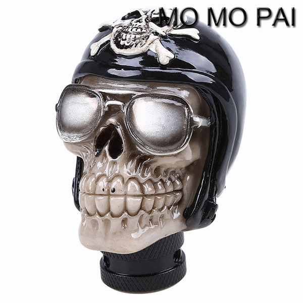 HOT Universal Navy Skull Car Manual MT Auto Gear Shift Knobs Shifter Lever 5/6 Speed For Lexus