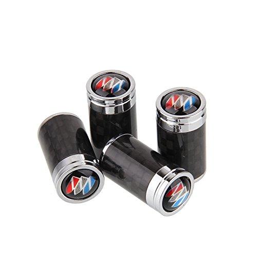 4pcs/lot Carbon Fiber Universal Auto Car Wheel Tire Valve Stem Air Caps Covers fit for Buick