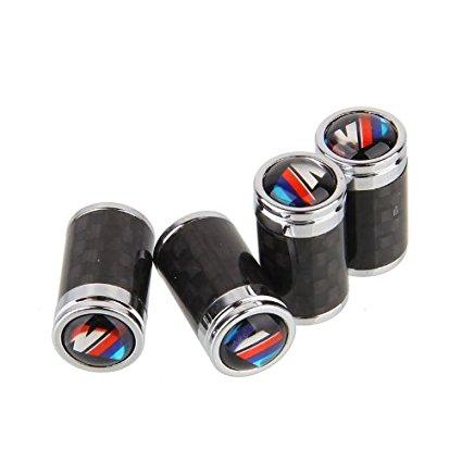 4pcs/lot Carbon Fiber Universal Auto Car Wheel Tire Valve Stem Air Caps Covers fit for BMW M MODEL