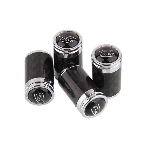 4pcs/lot Carbon Fiber Universal Auto Car Wheel Tire Valve Stem Air Caps Covers fit for Ford