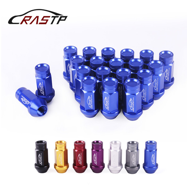 RASTP-20 Pcs Wheel Lug Nuts Length 50mm Forged 7075-T6 Aluminum Lug Nuts M12x1.5/M12x1.25 for Honda Civic RS-LN047