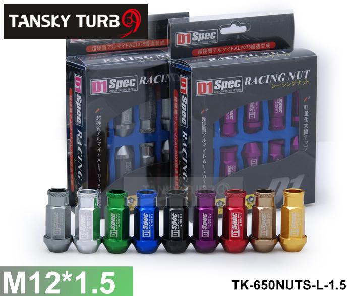 Tansky - D1SPEC LIGHT WEIGHT WHEEL RACING LUG NUTS P:1.5, L :52mm (20pcs/set) TK-650NUTS-L-1.5