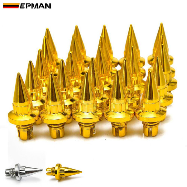 EPMAN -25pcs/lot Plastic Spike Wheel Rivets For Wheel Rims Cap Lip Screw Bolt Tires EPAS056G