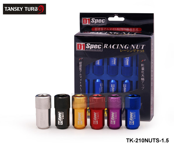 Tansky - D1 JDM Light Weight Aluminum Wheel Racing Lug Nuts M12*1.5 40mm (Blue/red/black/golden/silver/purple) For Toyota TK-210NUTS-1.5