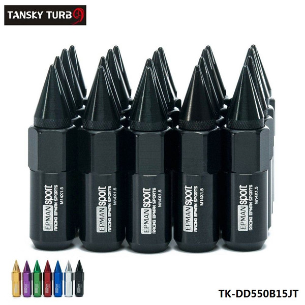 TANSKY -NEW 20Pcs Set M14X1.5 Spiked Extended 60MM Aluminum Tuner Lugs Nuts Wheels/Rims TK-DD550B15JT