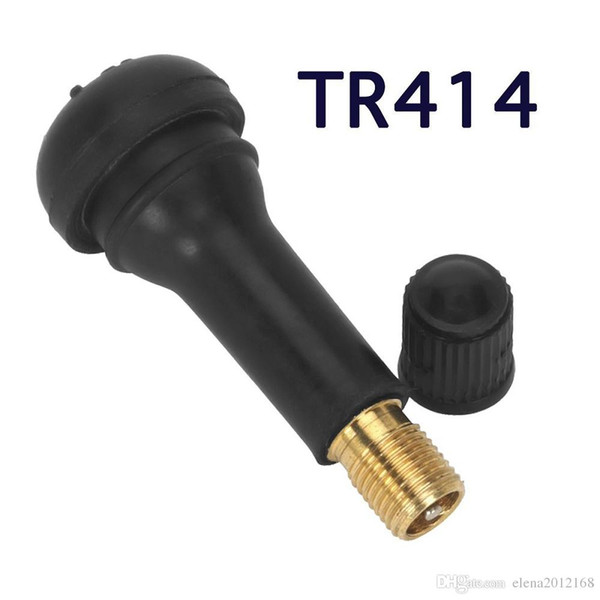 Black Rubber TR414 Snap-in Car Wheel Tyre Tubeless Tire Tyre Valve Stems Dust Caps Wheels Tires Parts Car Auto Accessories