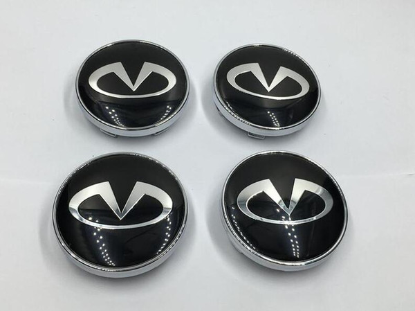 2017 Car styling 4PCS/lot Wheel Center Cap Emblem For Infiniti Logo 60mm Hub Cap Badge Car Styling Silver/Black