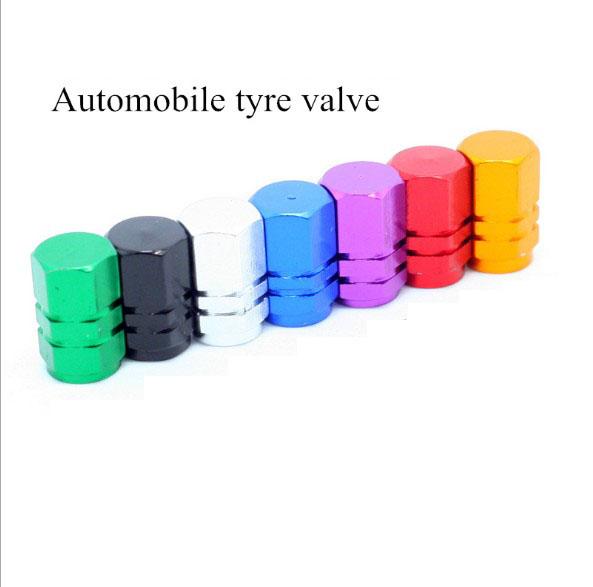 Car Accessories Seiko hexagon Tire Cap Aluminum Alloy Colorful Tire Valve Cap Round Valve Cap Universal