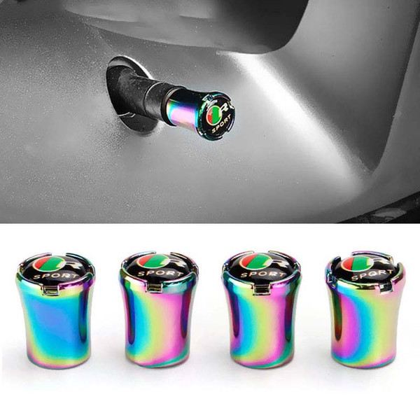 4PCS Car Tire Valve Caps Air Stem Cap Auto Wheel Decoration Metal Alloy Nut Tyre Airtight Cover Auto Accessories Car Styling