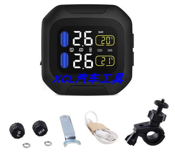 Motorcycle Tuning Parts Waterproof Wireless High-Precision Motorcycle Universal Tire Pressure Detector