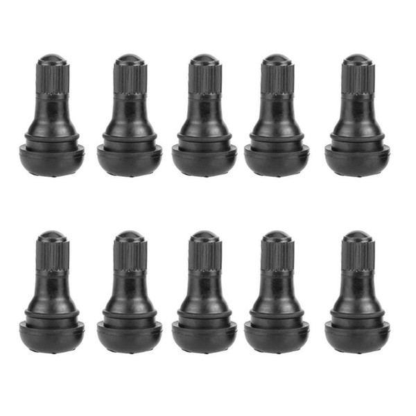 VODOOL 10Pcs Universal TR412 Snap in Rubber Car Vacuum Tire Tubeless Tyre Valve Stems For Auto Motorcycle ATV Wheel Accessories VODOOL 10Pcs