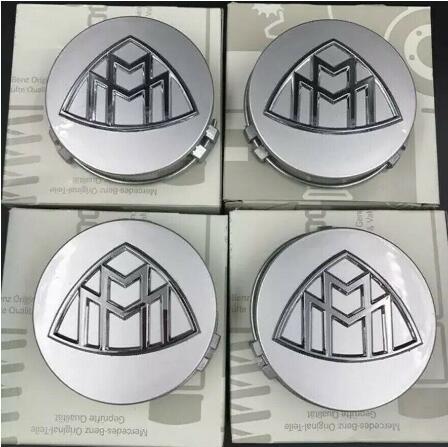 4 PCS for MAYBACH WHEEL CAP Silver 3'' (7.5cm)