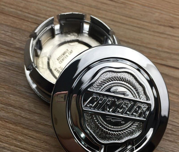 High Quality ABS 04895899AB 4Pcs 54mm Silver Chrysler 300C Alloy Wheel Center Hub Cap Cover Badge Emblem Car Styling Accessories