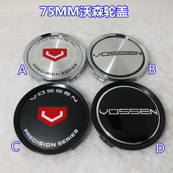 New Car-styling 4pcs/lot forVOSSEN Wheel Hub Center Cover,VOSSEN Wheel cover ,VOSSEN Wheel Center Hup Caps Outer Diameter 75MM,VOS